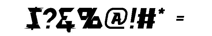 WrongRacing Font OTHER CHARS