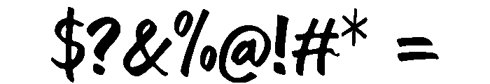 wrapping Font OTHER CHARS