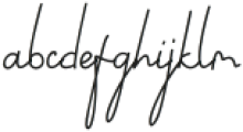 WriterAutograph-Light otf (300) Font LOWERCASE