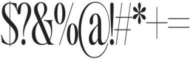 Writer’s Mark Display Condensed otf (400) Font OTHER CHARS