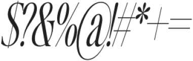 Writer’s Mark Display Light Condensed Slanted otf (300) Font OTHER CHARS
