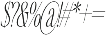 Writer’s Mark Display Thin Condensed Slanted otf (100) Font OTHER CHARS