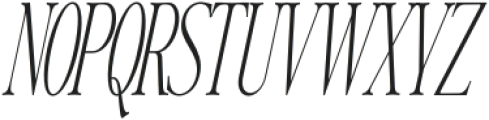 Writer’s Mark Display Thin Condensed Slanted otf (100) Font UPPERCASE