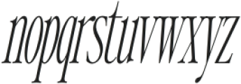 Writer’s Mark Display Thin Condensed Slanted otf (100) Font LOWERCASE