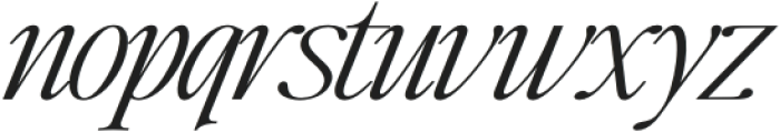 Writer’s Mark Display Thin Expanded Italic otf (100) Font LOWERCASE