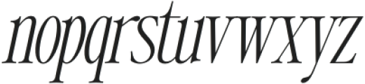 Writer’s Mark Display Thin Slanted otf (100) Font LOWERCASE