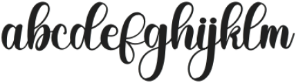 Writing Handmade Regular otf (400) Font LOWERCASE