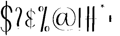Writing Regular otf (400) Font OTHER CHARS