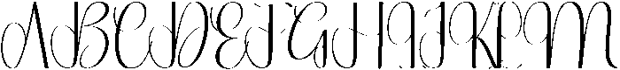 Writing Regular otf (400) Font UPPERCASE