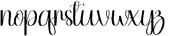 Writing Regular otf (400) Font LOWERCASE