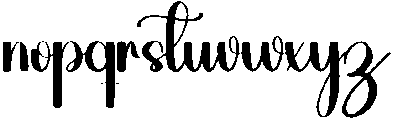 Writing Regular otf (400) Font LOWERCASE