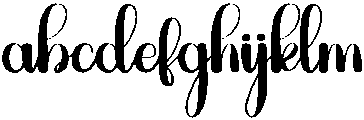 Writing Regular otf (400) Font LOWERCASE