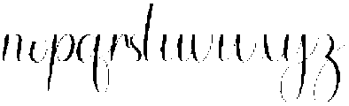 Writing Regular otf (400) Font LOWERCASE