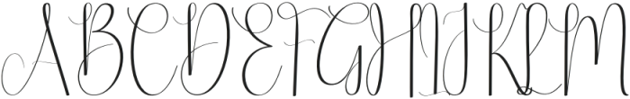 Writing Signature Regular otf (400) Font UPPERCASE