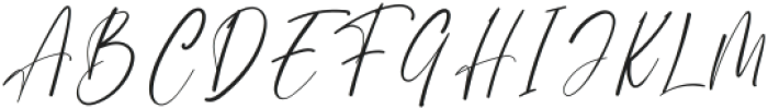 Writing Signature Regular ttf (400) Font UPPERCASE