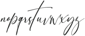 Writing Signature Regular ttf (400) Font LOWERCASE