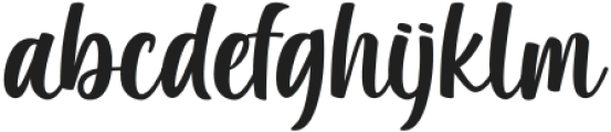 Written Birthday Regular otf (400) Font LOWERCASE