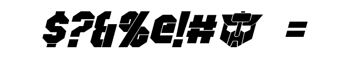 Wreckers Italic Font OTHER CHARS