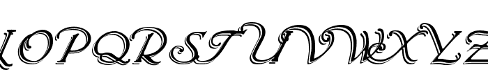 Wrenn Initials Shadowed Font UPPERCASE
