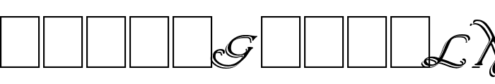 Wrenn Initials Shadowed Font LOWERCASE