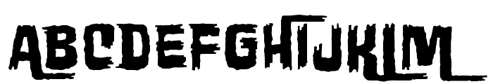 Wretched Remains BB Font UPPERCASE