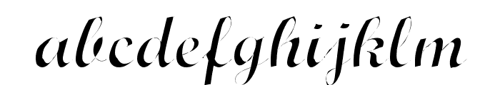 Wrexham Script Light Font LOWERCASE