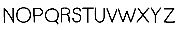 Write Sans Lite Regular Font UPPERCASE