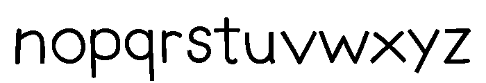 Write Sans Lite Regular Font LOWERCASE