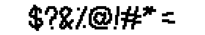 WritePix16 Regular Font OTHER CHARS