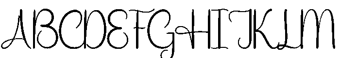 Writing Signature2 Font UPPERCASE