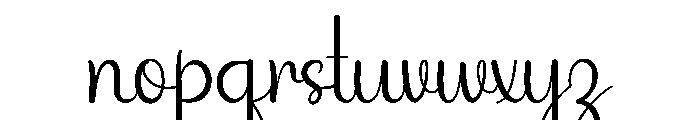 Writing Signature2 Font LOWERCASE
