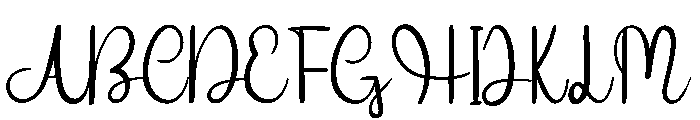 Writing Signature Font UPPERCASE
