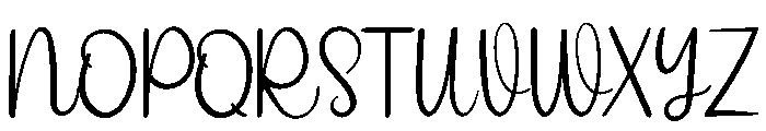 Writing Signature Font UPPERCASE