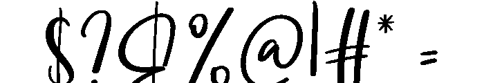 Writing1 Font OTHER CHARS