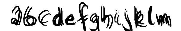Written Echo Font LOWERCASE