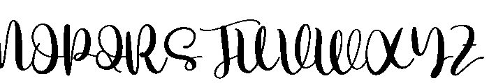 Written Font UPPERCASE