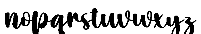 Written Font LOWERCASE