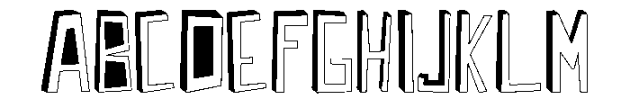 Wrong Perspective Font UPPERCASE
