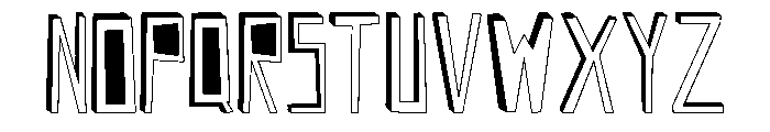Wrong Perspective Font LOWERCASE
