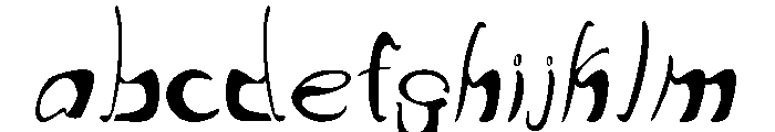 write that downRegular FONT