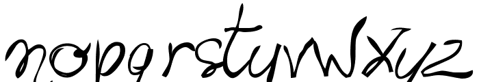writing something by hand_DEMO-version Font LOWERCASE