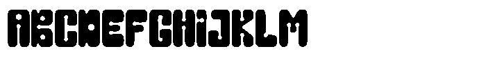 WR Analog Future Regular Font UPPERCASE