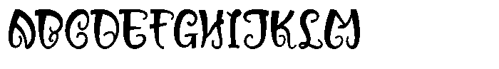 WR Minty Twist Font UPPERCASE