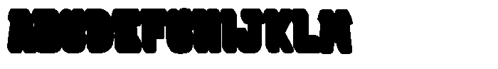 WR Retro Ethos Extrude Font UPPERCASE