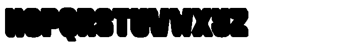 WR Retro Ethos Extrude Font LOWERCASE