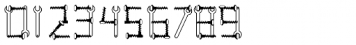 Wrenched Letters Font OTHER CHARS