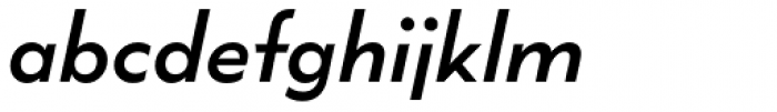 Wright Funk Semi Bold Italic Font LOWERCASE