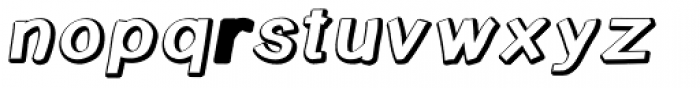 Write Expd Bevel Italic Font LOWERCASE