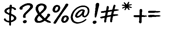 Write Mood Regular Font OTHER CHARS