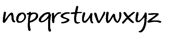 Write Mood Regular Font LOWERCASE